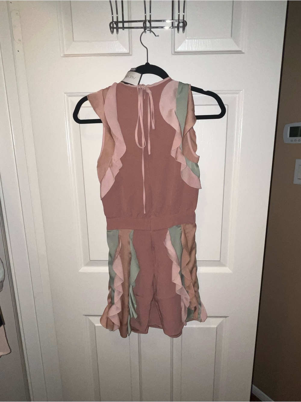 ALEXIS‎ DESIGNER MULTICOLORED RUFFLE MINI DRESS - Picture 3 of 3